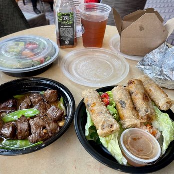 Le Colonial - Cha Gio / Crispy Shrimp & Pork Rolls, and Bo Luc Lac / Shaking Beef - Vietnamese Near Me - Chicago, Illinois