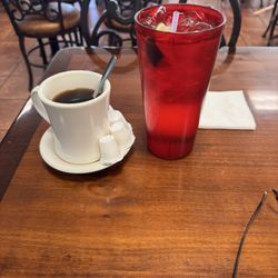 Coffee and water