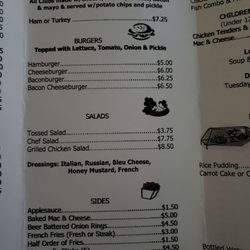 Lee Park Grill - Menu
