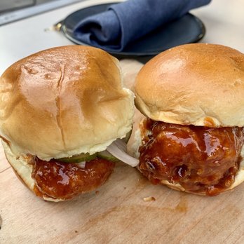 Marsh House - Spicy Korean fried chicken sliders- happy hour - Southern Near Me - Nashville, Tennessee
