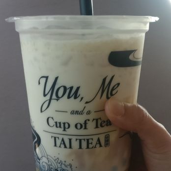 Tai Tea - Brown sugar milk tea - in giant, aka 35oz! Also, totally trendy but very, very tasty. - Bubble Tea Near Me - Orange, California Tai Tea - Brown sugar milk tea - in giant, aka 35oz! Also, totally trendy but very, very tasty. - Bubble Tea Near Me - Orange, California