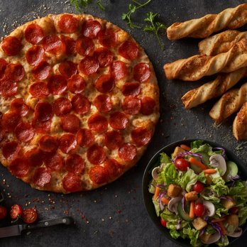 Round Table Pizza - pepperoni pizza and salad - Pizza Near Me - Susanville, California Round Table Pizza - pepperoni pizza and salad - Pizza Near Me - Susanville, California