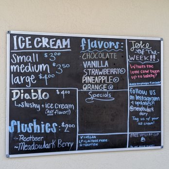 Meadowlark Dairy - Flavors April 2023 - Ice Cream & Frozen Yogurt Near Me - Pleasanton, California Meadowlark Dairy - Flavors April 2023 - Ice Cream & Frozen Yogurt Near Me - Pleasanton, California