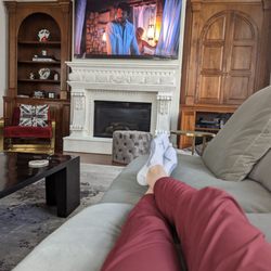 Best Buy Galleria - That's better. After months of calls, emails, texts with Best Buy, finally, a damage-free TV installed by somebody more careful.