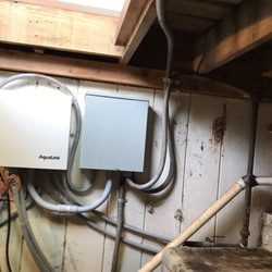Pool Ninja Services - This is the after affect of unsafe electrical. Now remote operated. Much better now you don't have to get down in that hole to set the heat.