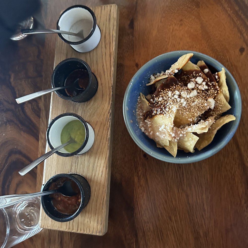 Corazon Comedor - Chips with beans and salsa - Mexican Near Me - Santa Barbara, California Corazon Comedor - Chips with beans and salsa - Mexican Near Me - Santa Barbara, California
