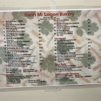 Banh Mi Saigon - Vietnamese Near Me - New York, New York