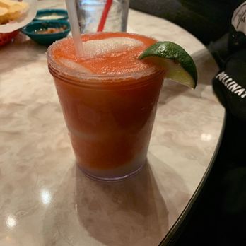 Chuy's - Frozen strawberry swirl with lime rita - Tex-Mex Near Me - Huntsville, Alabama