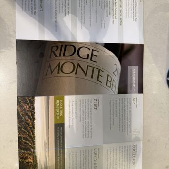 Ridge Vineyards - Monte Bello - Wine membership options - Wineries Near Me - Cupertino, California Ridge Vineyards - Monte Bello - Wine membership options - Wineries Near Me - Cupertino, California