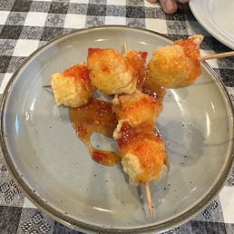 Fried Quail Egg Wontons