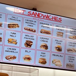 One Stop Deli & Market - Menu board