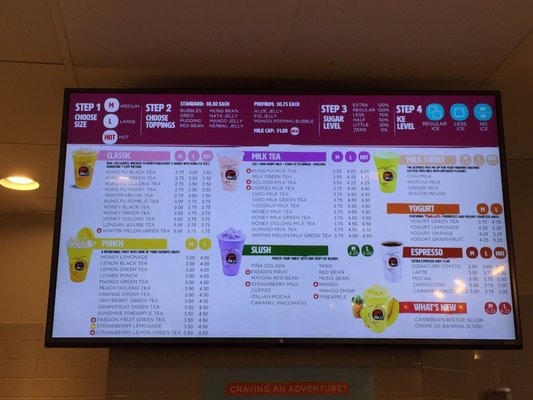 Menu photo 8 Kung Fu Tea Silver Spring, MD
