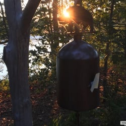 Camp Wingate*Kirkland - Yes, this is a bell.  And yes, it's a sunset picture taken through the eye of the big on top of the bell...
