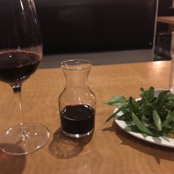A Saigon Cafe - Fresh Thai basil and a cute carafe for the vino! Decent wine selection but very friendly when trying to select a wine. - Vietnamese Near Me - Wailuku, Hawaii A Saigon Cafe - Fresh Thai basil and a cute carafe for the vino! Decent wine selection but very friendly when trying to select a wine. - Vietnamese Near Me - Wailuku, Hawaii