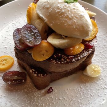 Nicks On Broadway - Brioche French Toast whipped cream fruit added - New American Near Me - Providence, Rhode Island Nicks On Broadway - Brioche French Toast whipped cream fruit added - New American Near Me - Providence, Rhode Island