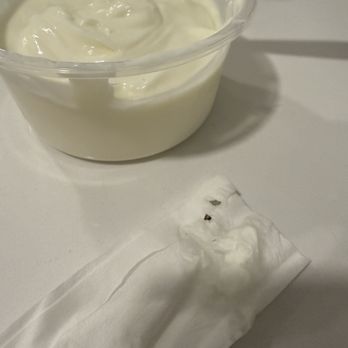 M Joy - Ordered the homemade yogurt from Doordash and found a small half body of a bug w legs (maybe roach?) and an unknown piece of something else - Chinese Near Me - San Gabriel, California