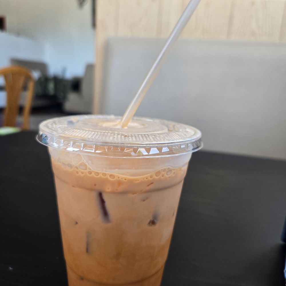 Wasabi Cafe 77 - Thai tea after I mixed it - Thai Near Me - Greensboro, North Carolina Wasabi Cafe 77 - Thai tea after I mixed it - Thai Near Me - Greensboro, North Carolina