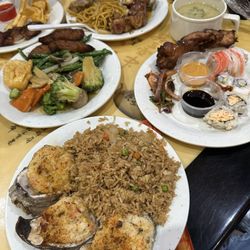 Ichiban Buffet - Our plates!