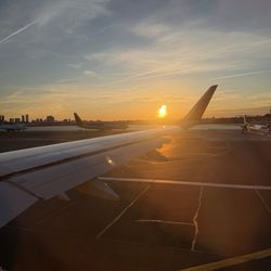 Boston Logan International Airport - Terminal A - Sunset at Logan