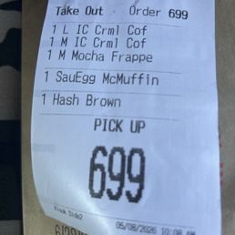 Can't even get a sausage egg Mc muffin right!!! No egg on the sandwich. Can't even get a sausage egg Mc muffin right!!! No egg on the sandwich.