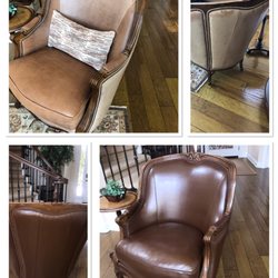 Leather Repair OC - Chair restored