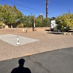 Twin Palms Rv Park - This is what my spot looked like. Very nice, all the hookups were there.