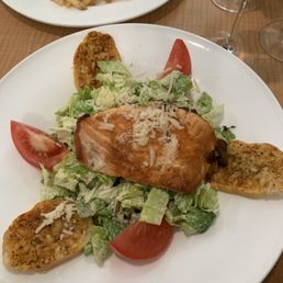 Salmon Caesar salad