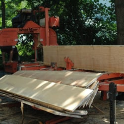 Capital Sawmill Service - Portable Woodmizer Band Sawmill, cuts 36" logs to a slab width of 24"