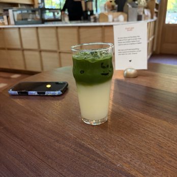 First Light Books - matcha mint lemonade - Bookstores Near Me - Austin, Texas