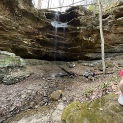 Hemlock Bluff Nature Preserve - Waterfall. If you go right after it rains, this would be a full blown waterfall.