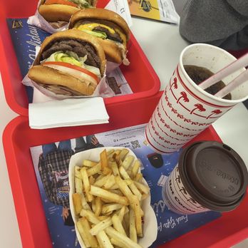 In-N-Out Burger - Double w/o cheese, double with cheese, single with cheese and fries - Burgers Near Me - Inglewood, California In-N-Out Burger - Double w/o cheese, double with cheese, single with cheese and fries - Burgers Near Me - Inglewood, California