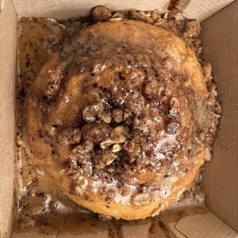 Cinnaholic - Messy and over cooked. - Desserts Near Me - Cary, North Carolina