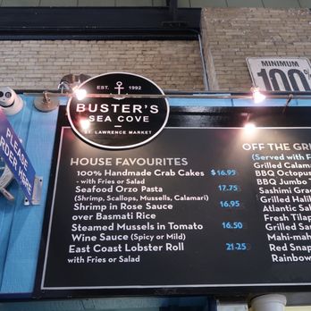 Buster's Sea Cove - Seafood Near Me - Toronto, Ontario Buster's Sea Cove - Seafood Near Me - Toronto, Ontario