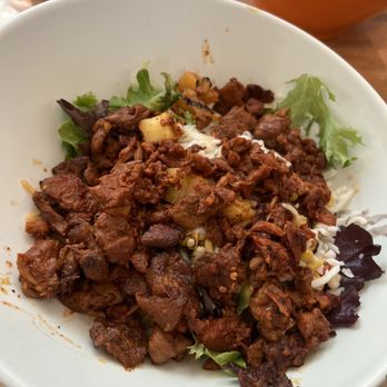 Chido Taco Mercado Style Taqueria - Pastor bowl -- quite good and a good portion for 12 bucks - Tacos Near Me - Raleigh, North Carolina