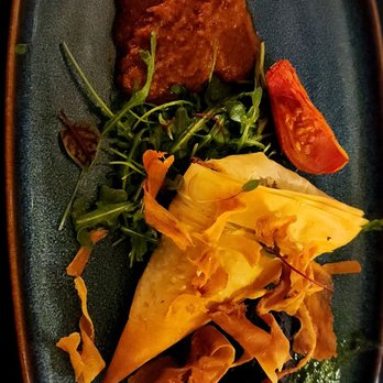 Harvest Beat - Spanakopita with fried parsnips - Vegetarian Near Me - Seattle, Washington