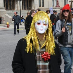Marche du Nain Rouge - We saw all sorts of masks in the parade