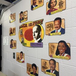 Jane A. Malone Center in Chamberlain Park - Black history wall