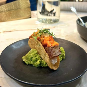 Done Deal by Troy Guard - Did you know we have small plates for your after work hunger? This bite is our Tag Tuna Taco - Cocktail Bars Near Me - Denver, Colorado Done Deal by Troy Guard - Did you know we have small plates for your after work hunger? This bite is our Tag Tuna Taco - Cocktail Bars Near Me - Denver, Colorado