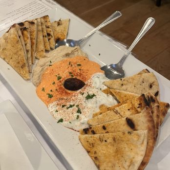 Christakis Greek Cuisine - Trio (Hummus, Kopanisti, Tzatziki) - Greek Near Me - Tustin, California Christakis Greek Cuisine - Trio (Hummus, Kopanisti, Tzatziki) - Greek Near Me - Tustin, California