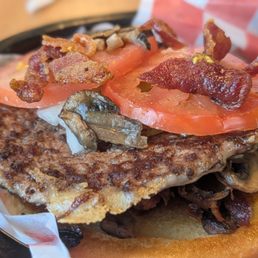 Saddest burger I've ever seen. Look how thin it is and no, it's not a smash burger.
