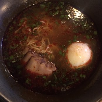 The Jin - Ramen with Braised Pork Belly and Poached Egg - Korean Near Me - New York, New York