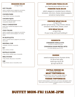 Menu photo 1 The Pizza Shack at PK Graford, TX