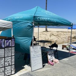 Look for Tim's blue tent to find the chess club.