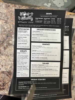 Menu photo 1 Soup Shanty Racine, WI Menu photo 1 Soup Shanty Racine, WI