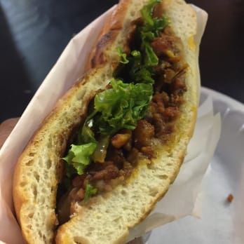 Tacos Los Cuñados - Torta Al Pastor. They add cheese which most places don't. I like the cheese! :) - Food Trucks Near Me - Bakersfield, California Tacos Los Cuñados - Torta Al Pastor. They add cheese which most places don't. I like the cheese! :) - Food Trucks Near Me - Bakersfield, California