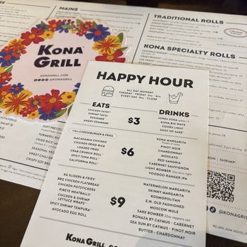 Kona Grill - Boca Park - Happy hour menu - New American Near Me - Las Vegas, Nevada Kona Grill - Boca Park - Happy hour menu - New American Near Me - Las Vegas, Nevada