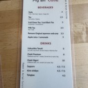 Photo of My Lil' Cube Ramen and Asian Cuisine - Puyallup, WA, United States. Drink menu