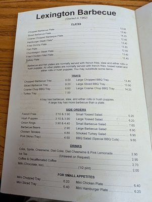 Menu photo 4 Lexington Barbecue Lexington, NC Menu photo 4 Lexington Barbecue Lexington, NC