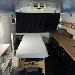 The Beautibus - Treatment room on the bus