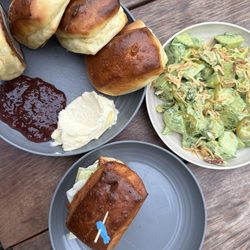 Ruthies Wood Fired Food - Fish slider, cucumber salad and rolls